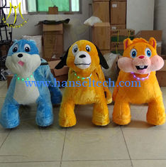 China Hansel amusement commercial games electric walking stuffed animal toy ride supplier