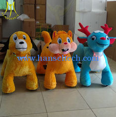 China Hansel  amusement park walking plush animals battery operated ride on toy horse supplier
