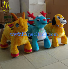 China Hansel amusement park electric games walking stuffed ride on animals supplier