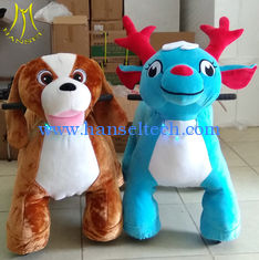 China Hansel amusement park walking plsuh electronic animal scooter rides supplier