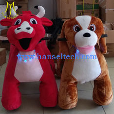 China Hansel amusement electric plush toys coin operated kiddie rides for park supplier