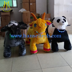China Hansel shopping mall electric walking mountable animal plush ride on toys supplier