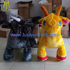 China Hansel amusement park walking electric mountable animal plush ride supplier