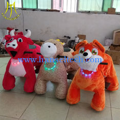 China Hansel Guangzhou 4 wheels electric car animals bike  stuffed ride on zebra for kids & adult supplier