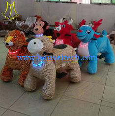 China Hansel shopping mall moving electronic large plush ride on toy supplier