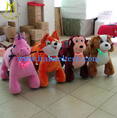 China Hansel wholesale battery coin operated animal car for mall 4 wheels animal bikes supplier