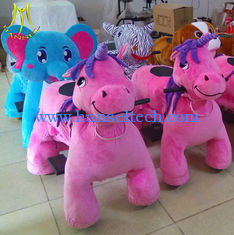 China Hansel amusement park games kiddie electric ride on walking toy unicorn in mall supplier
