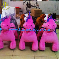 China Hansel entertainment adult game center electric animal toy ride with wheels supplier