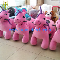China Hansel shopping mall plush animal toy riding for adult coin operated electric plush motorized supplier