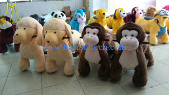 China Hansel shopping mall electric walking large plush ride on animal toys supplier