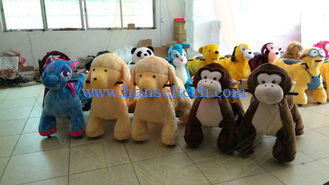 China Hansel shopping mall electric walking animal large plush ride toy for sale supplier
