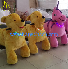 China Hansel  outdoor park moving animals battery operated plush animals with necklace supplier