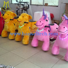 China Hansel luna park toys large ride on pony animal toy plush kiddie rides supplier