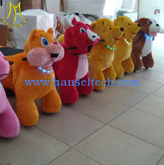 China Hansel  hot sell stuffed animals unicorn motorized plush animal unicorn bike rides with wheels supplier