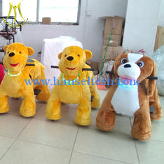 China Hansel plush walking bull electric stuffed animals go kart  coin operated riding car plush toys for sales supplier