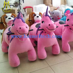 China Hansel plush animals kids animal mountable walking toy horse animales supplier