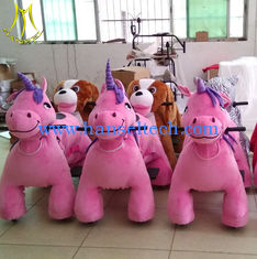 China Hansel plush animal zoo riding kids ride on car amusement rides sale supplier