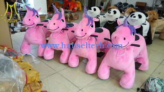 China Hansel shopping mall electric walking animal large plush ride toy supplier