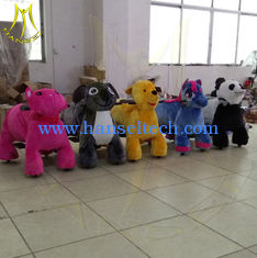 China Hansel amusement park children walking stuffed animals coin operated ride on toys supplier