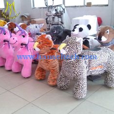 China Hansel amusement park walking battery stuffed kids electric rides on animal supplier