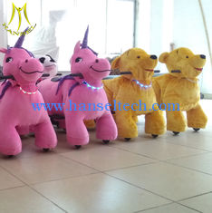 China Hansel hot selling kids moving battery operated ride on stuffed animal scooters supplier