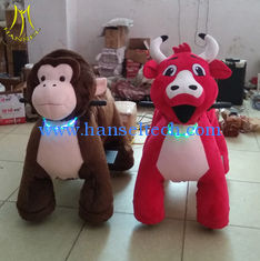 China Hansel non coin amusement Electric stuffed motorized animals with necklace supplier