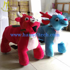 China Hansel shopping mall entertainment electric mountable animal plush ride supplier