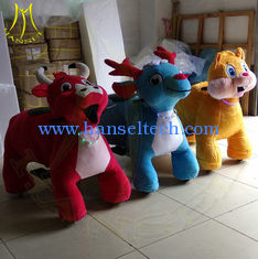 China Hansel amusement park coin operated plush kid electric riding animals supplier