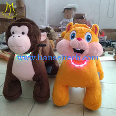 China Hansel  plush electrical animal toy car and kids cars of mechanical ride on horse supplier