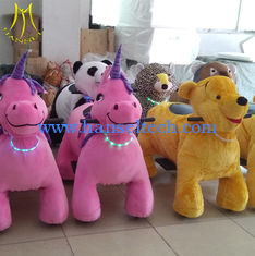 China Hansel  children amusement coin operated horse ride zoo animal scooter supplier