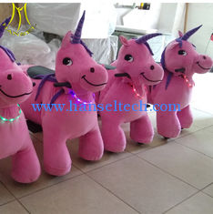 China Hansel kiddie ride on dinosaurs kids toy plush stuffed electric battery operated ride supplier