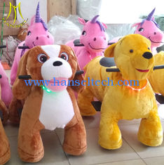 China Hansel entertainment center plush rides stuffed animal unicorn on wheels supplier