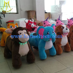 China Hansel  amusement game machine electric mountable plush kids ride on stuffed animals supplier