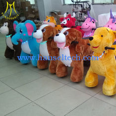 China Hansel  cheap amusement battery powered walking animal bike for adults supplier