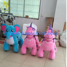China Hansel  hot-selling kids animal horse riding machine for sale plush unicorn large ride in mall supplier