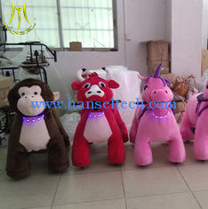 China Hansel  coin operated animal electric ride on toy plush battery powered walking animal supplier