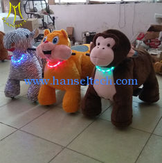 China Hansel  coin operated electric rideable plush animal electric animal kiddie ride supplier