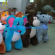 China Hansel    amusement park moving electric mountable plush motorized animal for kids supplier