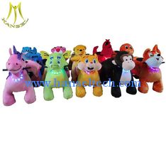 China Hansel 2019 new indoor and outdoor amusement kids coin operated walking animal ride supplier