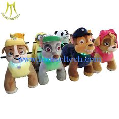 China Hansel  shopping mall indoor plush toy electric car walking animal toys rides paw patrol supplier