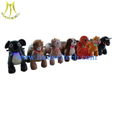 China Hansel  coin operated electric mountable plush motorized animal for shopping mall supplier