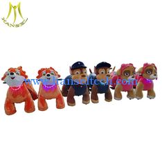 China Hansel  battery plush ride on animal electric wheel unicorn riding animal for kids supplier