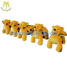 China Hansel plush walking ride on car kids electric animal 2v ride on amusement park supplier