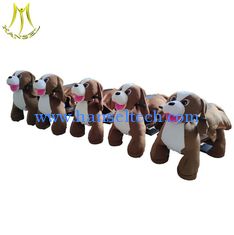 China Hansel coin operated amusement animal ride on for kids  plush motorized animals electric supplier