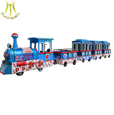 China Hansel  Amusement park children train rides for sale electric trackless kids train supplier