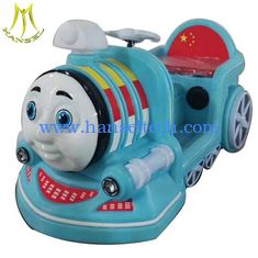 China Hansel outdoor playground battery power electric bumper car kids amusement ride on train supplier