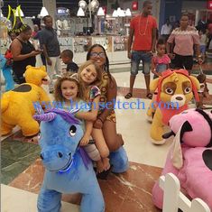 China Hansel coin operate game machine kids amusement rides electric elephant plush ride supplier