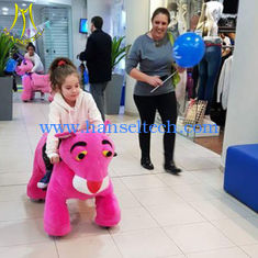 China Hansel walking coin operated ride stuffed ride on furry animal supplier