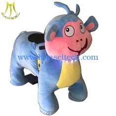 China Hansel motorized plush riding animal for kids non coin ride on animal toy for rental for parties supplier