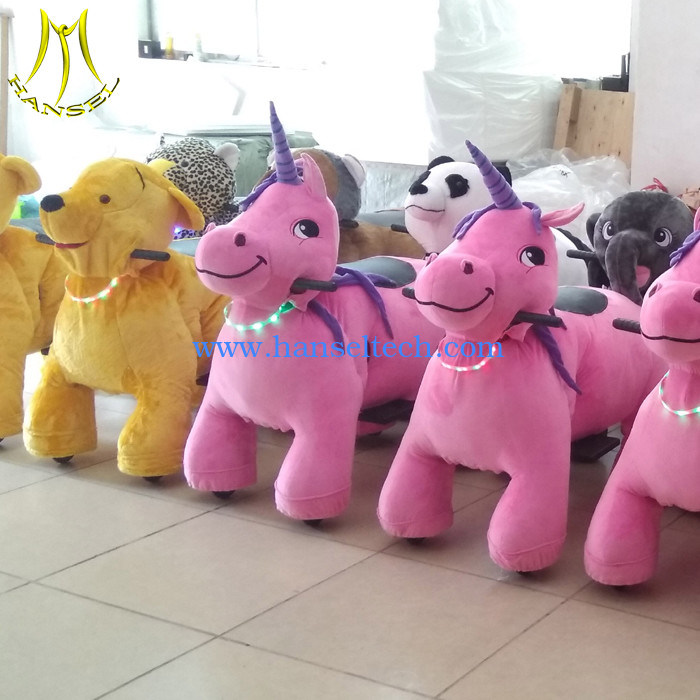 Hansel battery operated plush animals for kids zoo animal scooter for rent
